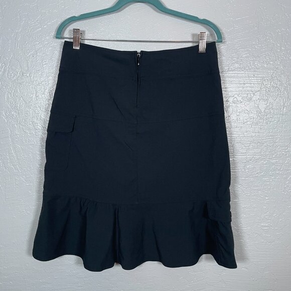 Royal Robbins Women 4 Black Discovery Skirt Pockets Quick Dry Stretch Gorpcore - Picture 5 of 8